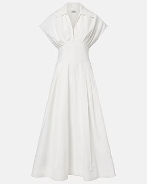 Jonathan Simkhai Cotton-Blend Poplin Midi Dress - White