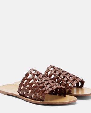 Souliers Martinez Sandalen Estrella Aus Leder - Braun