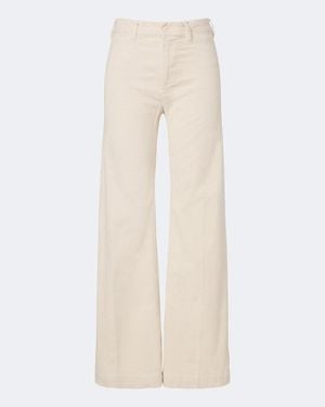 Polo Ralph Lauren Cotton Corduroy Wide-Leg Trousers - Natural