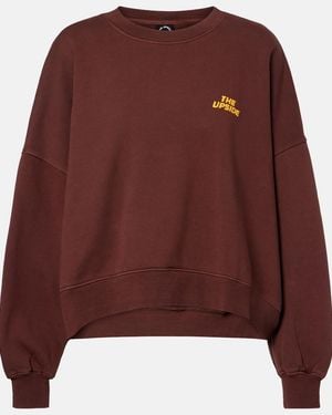 The Upside Paloma Crew Cotton Sweatshirt - Brown