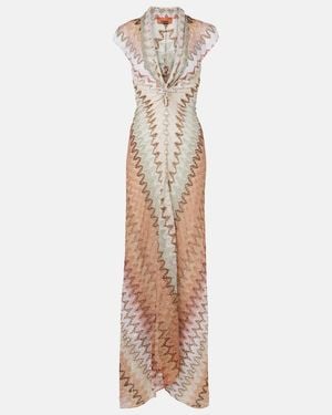 Missoni Lame Maxi Dress - Natural
