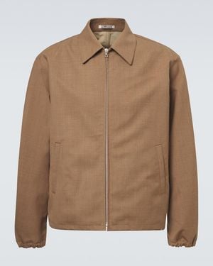 AURALEE Blouson Aus Wolle - Braun