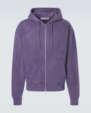 Our Legacy Rascal Cotton Fleece Zip-Up Hoodie - Purple
