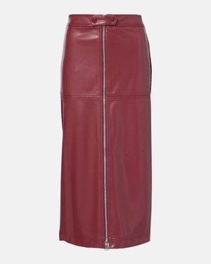 Jonathan Simkhai Bianca Midi Skirt - Red