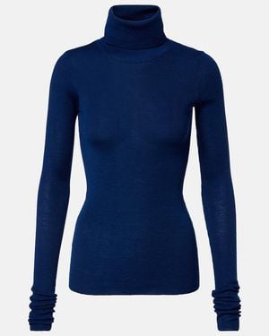 Frankie Shop Pullover Utica Aus Wolle Und Baumwolle - Blau