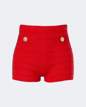 retroféte Sandra Knitted Shorts - Red
