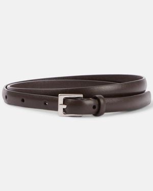 The Row Leather Belt - Brown