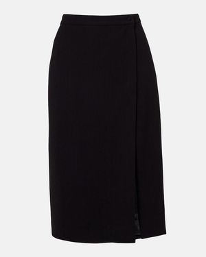 Mugler Re/Edit High-Rise-Wickelrock - Schwarz