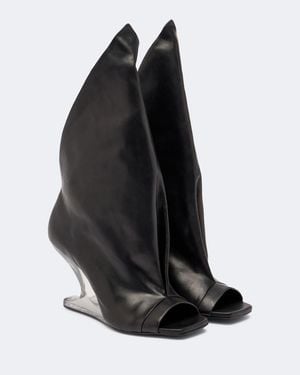 Rick Owens Stiefel Cantilever Aus Leder - Schwarz