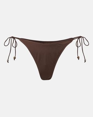Jacquemus Beaded Bikini Bottoms - Brown
