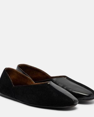 KHAITE Jane Leather Ballet Flats - Black