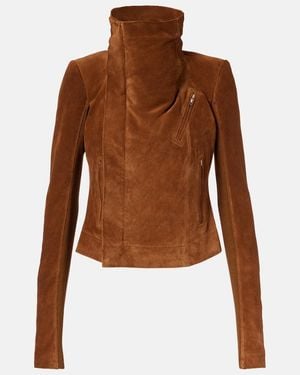 Rick Owens Suede Jacket - Brown