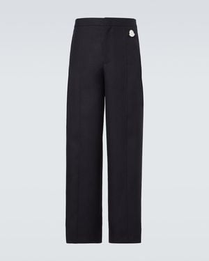 Moncler Genius Jil Sander Weite Hose Aus Wolle - Blau