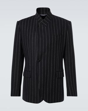 Dolce & Gabbana Blazer Aus Einem Wollgemisch - Blau