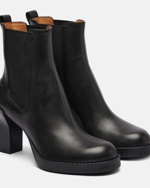 Tod's 80 Leather Chelsea Boots - Black