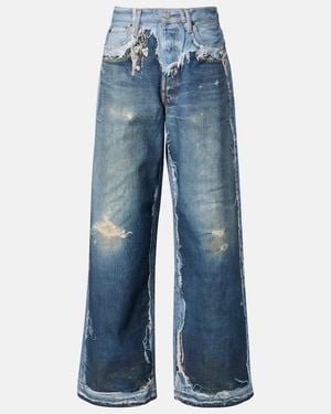 Acne Studios 1981 Trompe L'Oil Wide-Leg Jeans - Blue