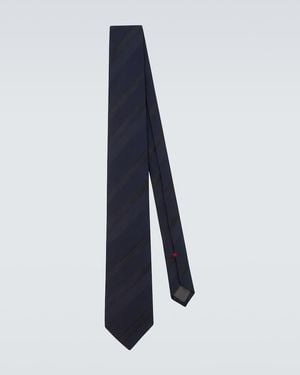 Brunello Cucinelli Krawatte Aus Seiden-Jacquard - Blau