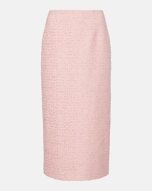 Carolina Herrera Tweed Pencil Skirt - Pink