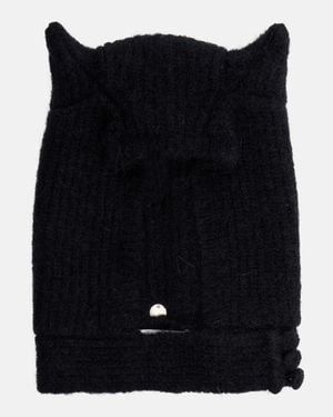 Coperni Ribbed-Knit Alpaca And Wool-Blend Beanie - Black