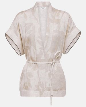 Brunello Cucinelli Linen Top - White