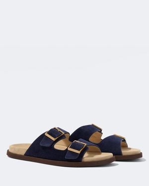 Brunello Cucinelli Suede Sandals - Blue