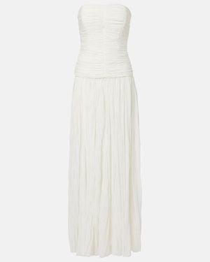 Jonathan Simkhai Danielle Jersey Bustier Gown - White