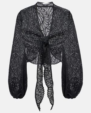 Alexandra Miro Tabitha Lace Top - Black