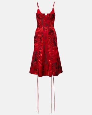 McQueen Midikleid - Rot