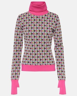 Jet Set Logo Turtleneck Sweater - Red