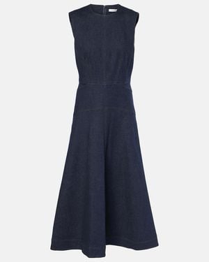 Veronica Beard Karrigan Denim Midi Dress - Blue