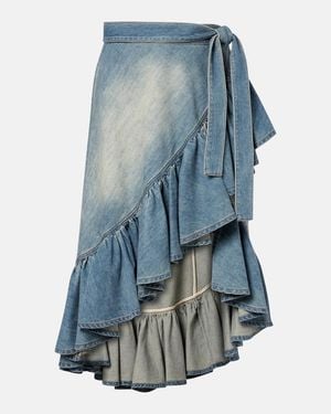 Alaïa Bailarinas Mary Jane De Con Ante - Azul