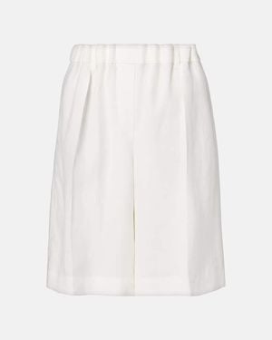 Brunello Cucinelli Twill Shorts - White