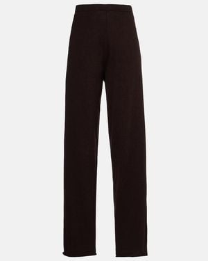 Extreme Cashmere N°353 Relax Cotton-Blend Straight Pants - Black