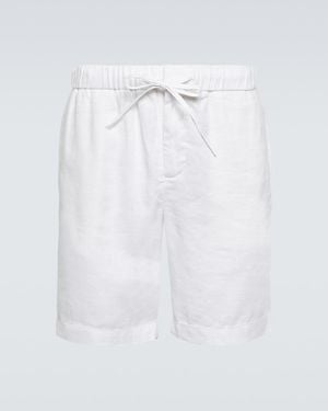 Frescobol Carioca Felipe Linen-Blend Shorts - White