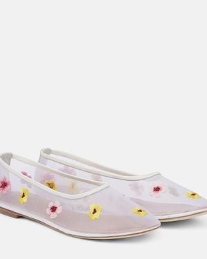 STAUD Ballerine Alba - Bianco