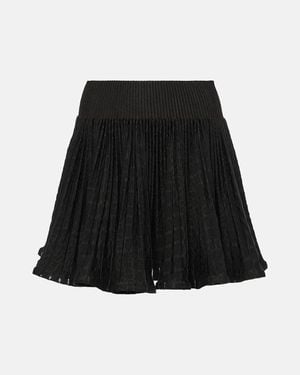 Alaïa High-Rise Miniskirt - Black
