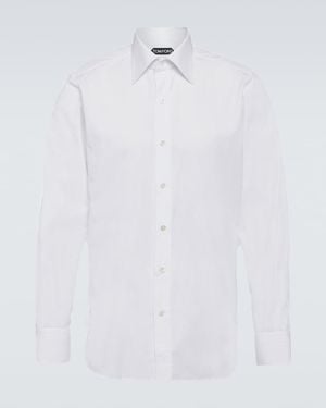 Tom Ford Cotton Poplin Shirt - White