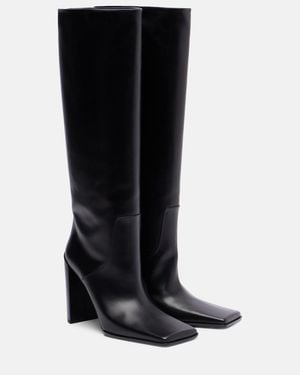 Alaïa Stiefel Square Aus Leder - Schwarz