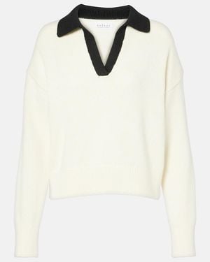 Velvet Polopullover Lucie Aus Baumwolle Und Kaschmir - Weiß