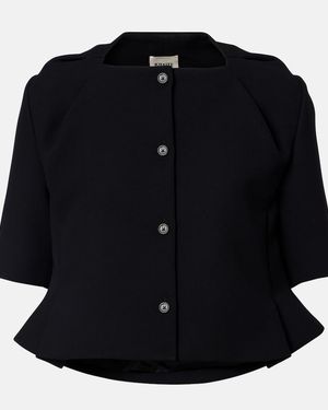 KHAITE Bluse Vali Aus Crepe - Schwarz