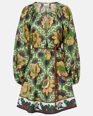ALÉMAIS Liana Printed Minidress - Green
