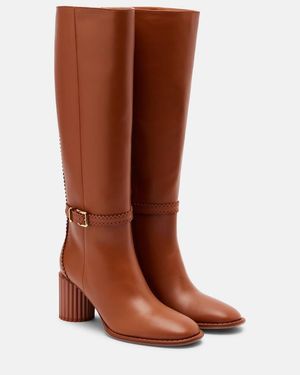 Zimmermann Eddie 70 Leather Knee-High Boots - Brown