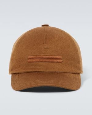 ZEGNA Cashmere Baseball Cap - Brown