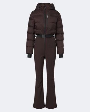 Yves Salomon Hooded Down Ski Suit - Multicolor