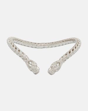 Gucci Choker Dionysus Mit Kristallen - Weiß