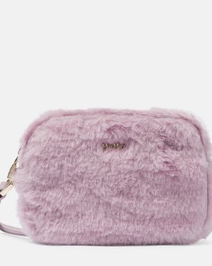 Max Mara Bolso Al Hombro De Tejido Teddy - Morado