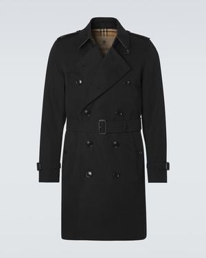Burberry Trenchcoat Aus Baumwoll-Gabardine - Schwarz