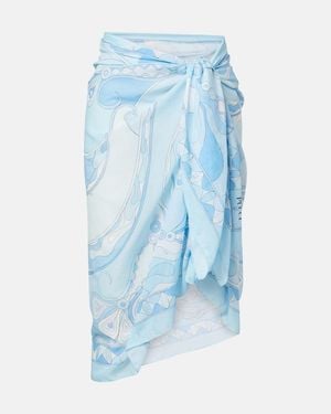PUCCI Pareo Orchidee - Blu