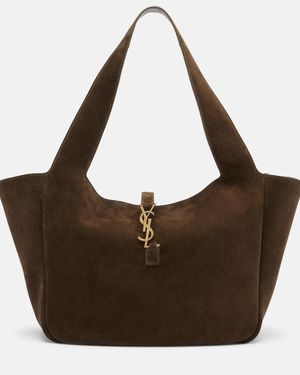 Saint Laurent Le 5 A 7 Bea Suede Tote Bag - Brown