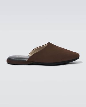 Charvet Suede Slippers - Brown